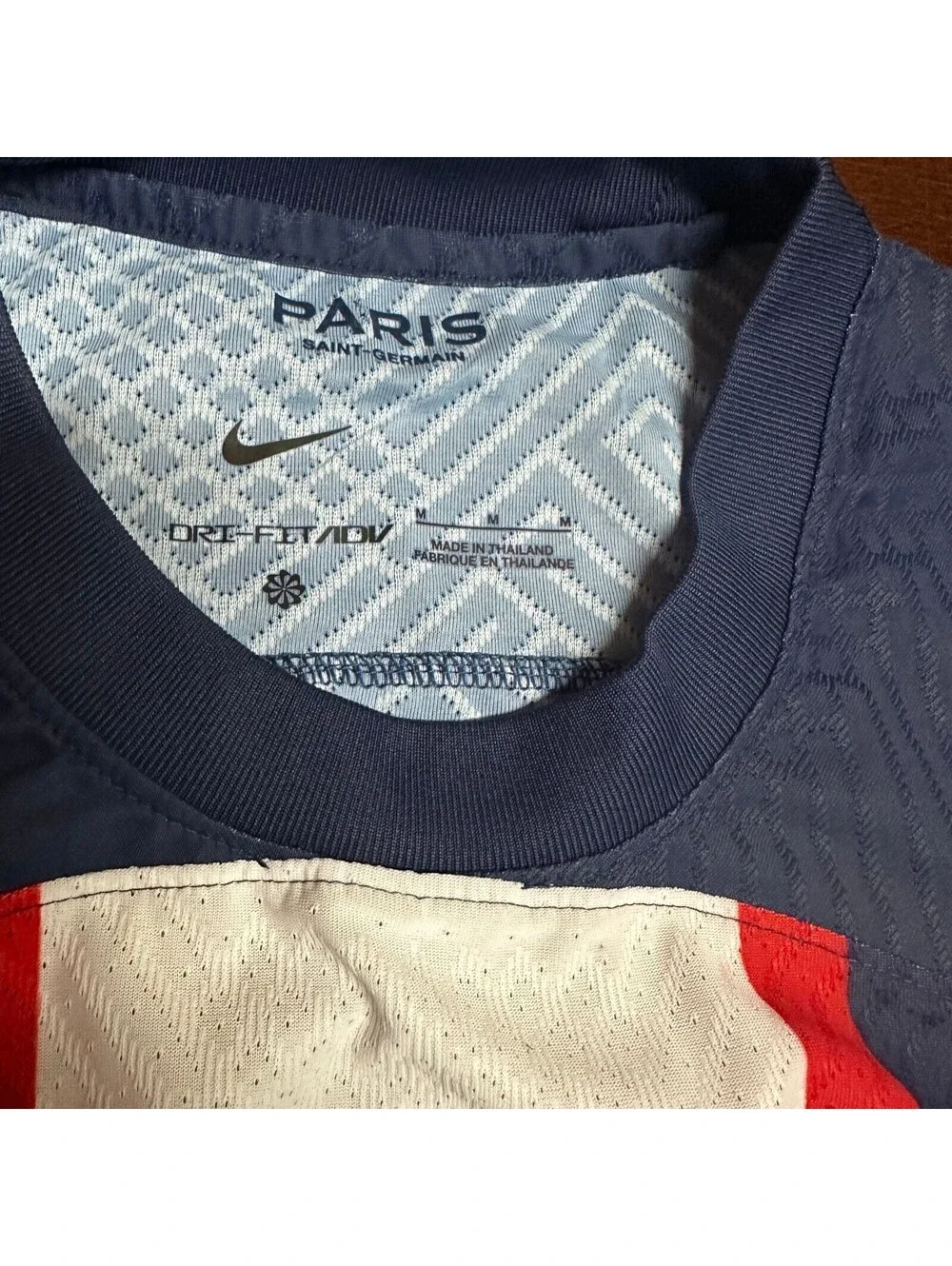 Nike Mens Blue Paris Saint-Germain 2022/23 Match Home Dri-FIT Soccer Jersey Med